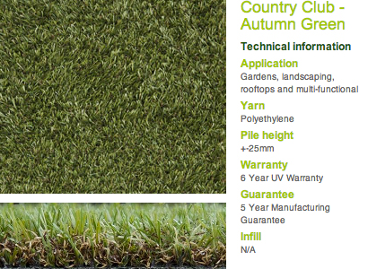 country club autumn green