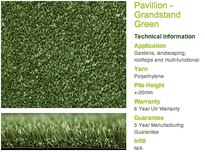 pavillion grandstand green